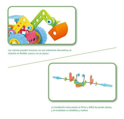 Set De Máquinas Armables 6 En 1 - Flexible - 118 Piezas