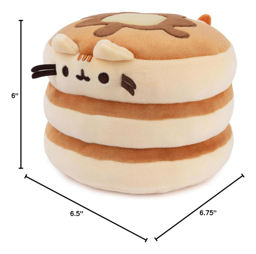 Gund Pusheen The Cat Pancake Squisheen Plush, Juguete Blando