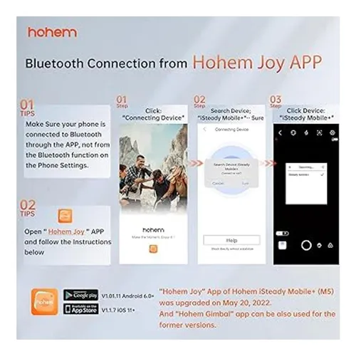 Hohem Isteady Mobile Plus Estabilizador Manual De 3 Ejes