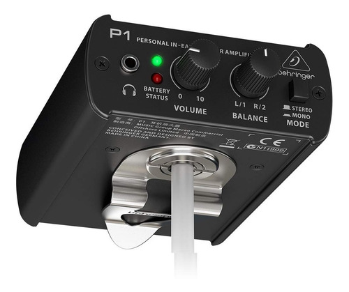 Imagen 3 de 4 de Amplificador De Auricular Behringer P1 In Ear Monitor