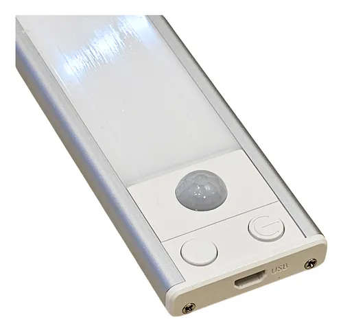 Luz Recargable Sensor Movimiento Dimerizable Usb 20cm X 2