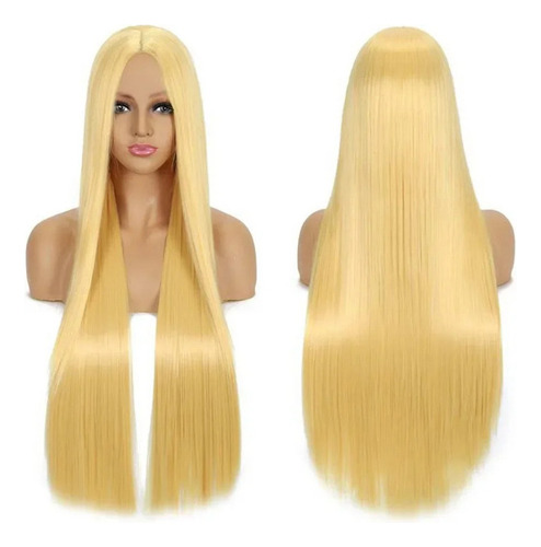 Peluca De Pelo Largo For Hombre Y Mujer, For Disfraces De