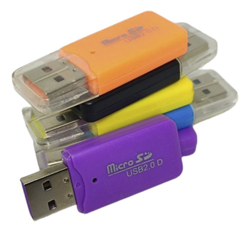Imagen 2 de 6 de Lector Memoria Micro Sd Card Reader Usb Pendrive Adaptador