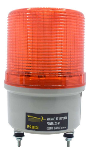 Torreta Rotativa Tipo Led Naranja 24vca/cd Ip65 Sprte Pared