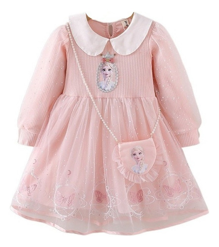 Vestido De Cumpleaños Para Niños Frozen Aisha