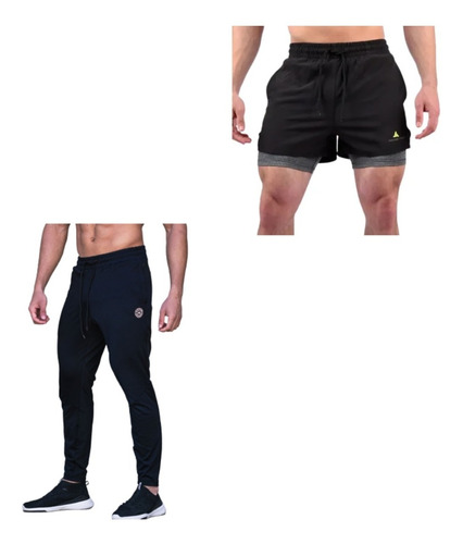 Combo! Pantalon Deportivo Perf+short Con Calza Ng