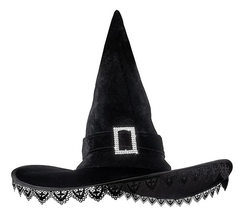 Sombrero Bruja Halloween Disfraz Mujer Sombreros Bruja Negro