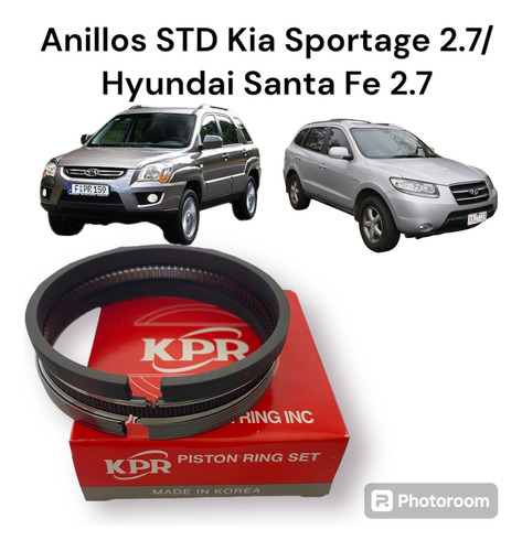 Anillos Std Kia Sportage 2.7/ Hyundai Santa Fe 2.7