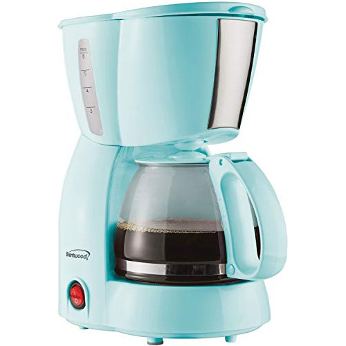 Ts-213bl Cafetera 4 Tazas, Azul