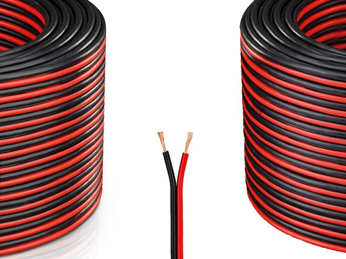 Cable Para Bafle 2 X 2.5 Mm Rojo Y Negro Rollo X Metro Pr