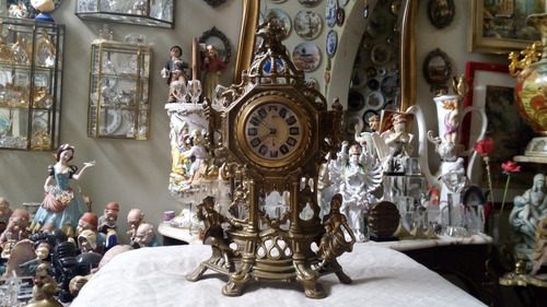 Vendo Reloj Antiguo De Bronce Funciona Perfecto De Cuerda