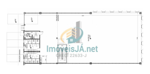 Imagem 11 de 13 de Galpão C/ Área Total (locável) Módulo A:675,00 M²,área De Piso (armazenagem):459,26m²,área De Mezanino:150,00 M² - 1017