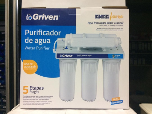 Filtro Purificador De Agua Osmosis Inversa 5 Etapas