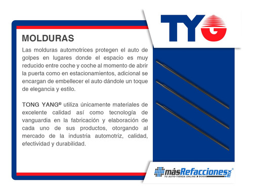 Moldura Defensa Izq Crom Mercedes-benz E320 03-06 Tong Yang