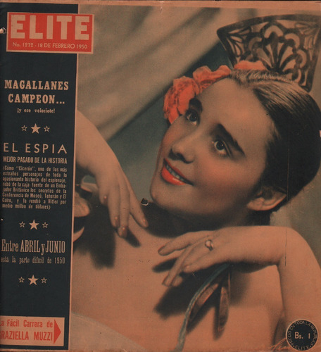 Revista Elite 1272 Magallanes Campeon Febrero 1950