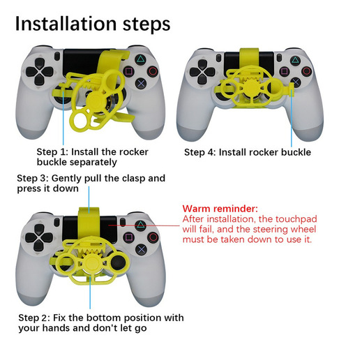 Controlador Mini Volant Mando Para Games De Carreras Ps