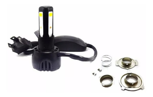 Imagem 4 de 8 de Lampada Farol Led 3d Titan Fan 125 150 Moto Bi-xenon 8000k