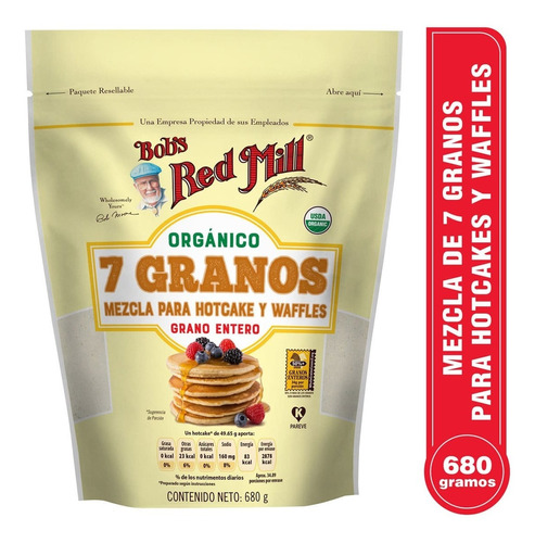 Harina Para Hotcakes Bob's Red Mill Orgánica 7 Granos 680g