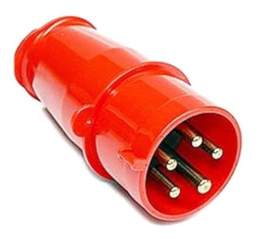 Plug Industrial 16a 3p+n+t Vermelho 380v Steck N5076