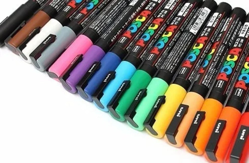 Imagen 2 de 4 de Marcador Uni Posca Pc-3m X 10 Unidades