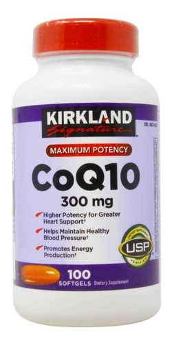 Coq10 Máxima Potencia 300mg Marca Kirkland 100 Softgels Usa