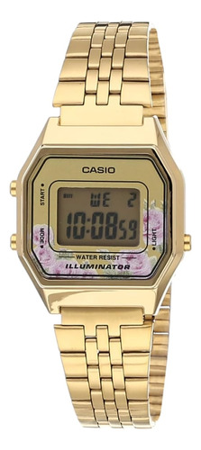 Casio La680wga-4c Reloj Vintage Con Alarma En Tono Dorado Pa