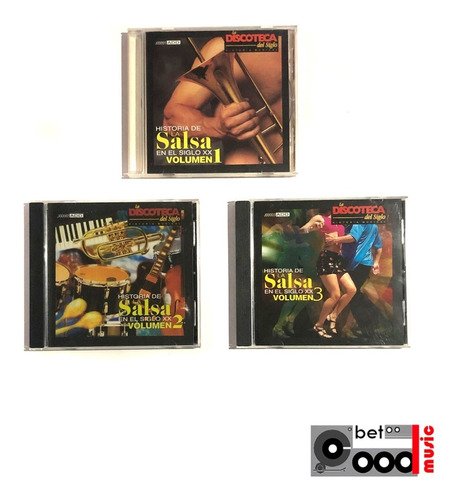 Cd's Historia De La Salsa En El Siglo Xx Vol. 1, 2 Y 3