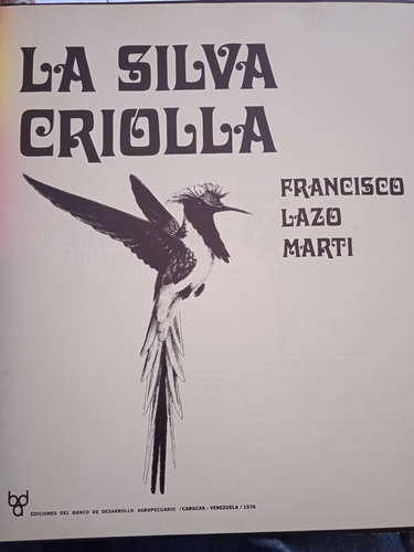 La Silva Criolla / Lazo Martí E Ilustrado Por Mateo Manaure (Usado)
