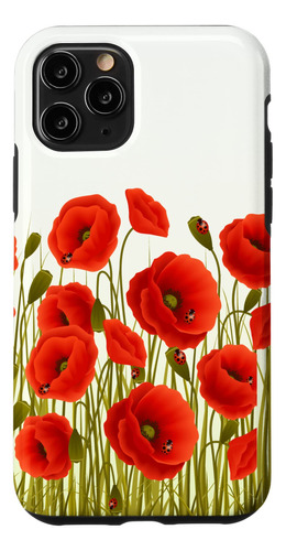 iPhone 11 Pro Red Poppies Flores En Un Cas B08fw9935p_300324