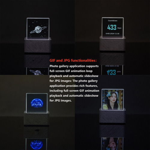 Holacube Wi -fi Holográfico Crythy Crystal 3d Display, Estaç
