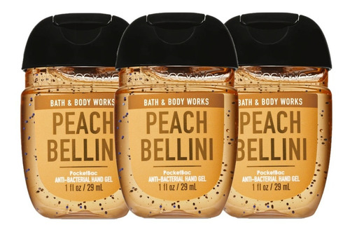 Imagen 1 de 1 de Peach Bellini Gel Antibacterial Bath & Body Works Kit De 3pz