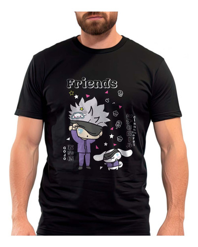 Playera Goyo Satoru & Cinnamonroll Fiends