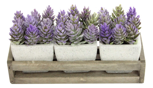 Admired By Nature Lavanda Silvestre Artificial En Bandeja D.