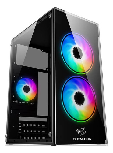 Gabinete Gamer Shenlong Gt-503 Mini Torre Rgb Rainbow