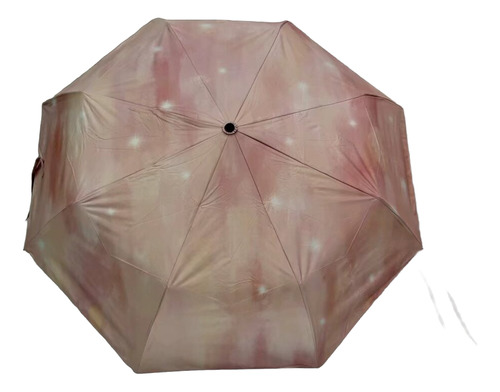 Paraguas De Cielo Estrellado Con Color Degradado Rosa