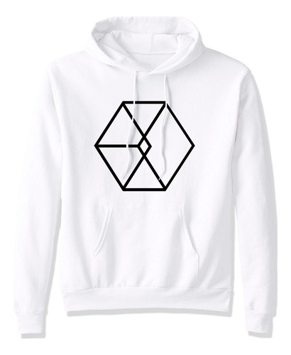 Sudadera Con Gorro K Pop Boy Band Sm Town Exo Logo 