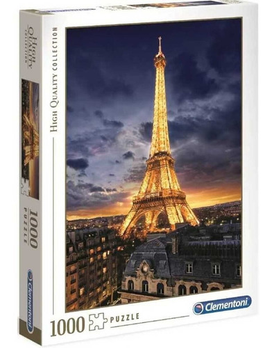 Quebra-cabeça Clementoni Paris Torre Eiffel 1000 peças Febo