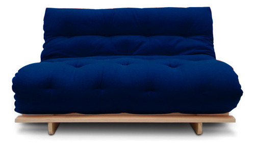 Sofá cama Futon Slim S de 02 plazas, color azul