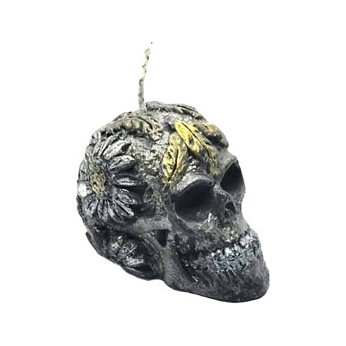 Vela De Calavera Para Día De Muertos, Halloween Para Ofrenda
