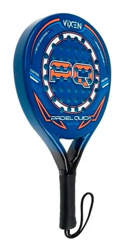 Paleta Paddle Pádel Quick Pro Vixen Fibra - Azul