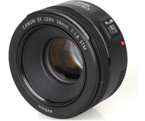 Lente Canon Ef 50mm F/1.8 Stm Com Motor De Auto-foco