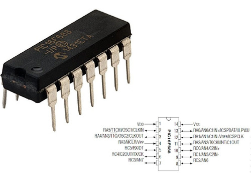 Pic16f88 Pic16f88-i/p  Microcontrolador Bits Flash Original