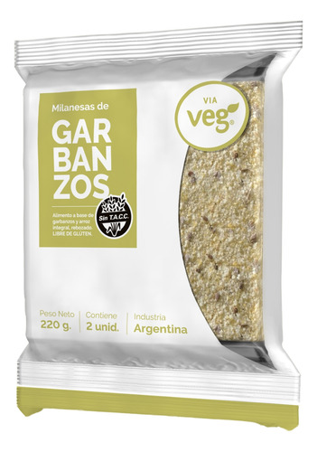 Via Veg Milanesas De Garbanzos