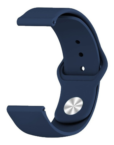 Correa Deportiva Lisa Premium Para Garmin Venu Gps Azul Oscuro Ml