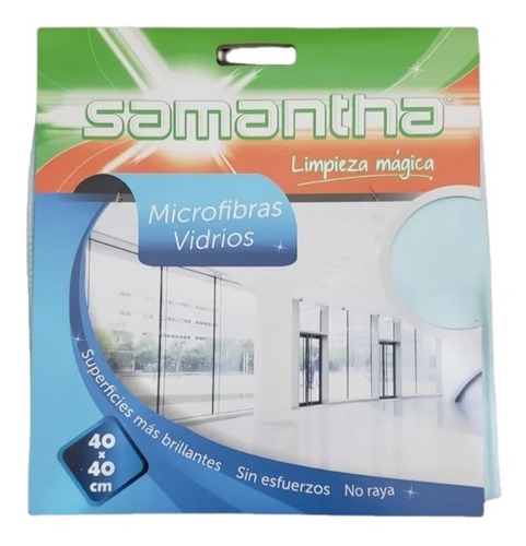Samantha Microfibra Vidrios 40x40 X 1un