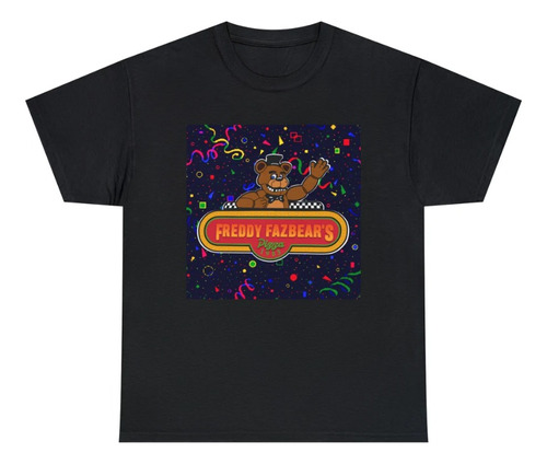 Polera Unisex Infantil Five Nights At Freddys Pizza Estampad