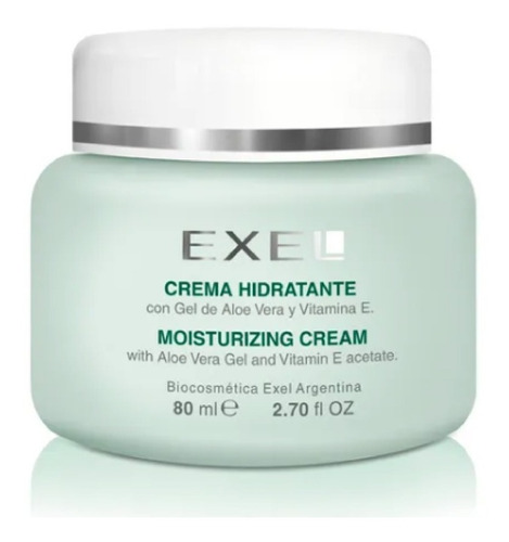 Crema Facial Exel Hidratante Con Gel De Aloe Y Vita E  80ml