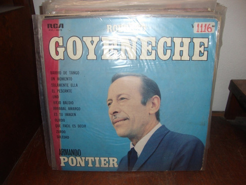 Vinilo Roberto Goyeneche Armando Pontier T3