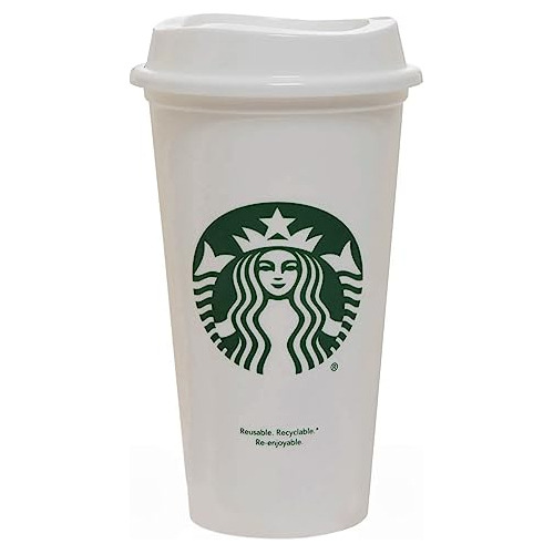Starbucks Blanco Reutilizable Viaje Mug/cup/tumbler 818ww