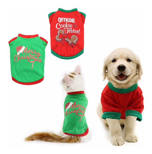 Ropa Para Mascotas Bwogue Paquete De 2 Camisas De Nav Fr32r